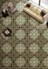 PVC vloer sticker schilderij muurschilderingen Europese klassieke kleine woonkamer vloertegel slaapkamer vloer tegel balkon bloem