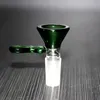 New Green Bowl With Handle For Bong Hookahs High Quality Male 14.5mm 18.8mm Joint for Bongs Smoking In Stock Free to us