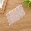 200 sztuk 10 Siatki Wyczyść Akrylowe Puste pudełko Pole Koraliki Biżuteria Dekoracja Nail Art Display Container Case