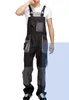 Plus Storlek Män Bib Working Byxor Overaller Man Arbete Använd uniformer Mode Tooling Total Worker Repairman Strap Jumpsuits