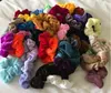 Scrunchies włosy aksamitne elastyki włosów krawatowe scrunce opaski krawaty liny prezenty 46 PCS3677094