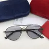 Lujo-Nuevas gafas de sol de diseñador 0388SA montura piloto estilo de verano de vanguardia popular gafas de protección uv400 de alta calidad