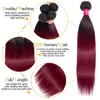 Bundle di capelli dritti indiani ombre bundle di capelli umani 1b estensione di capelli virgin di dritta bordeaux 1b 99j70774438961723