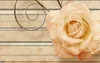 Aangepaste Foto Behang Muurschilderingen 3D StereoscopicBeautiful Romantisch Rose Sieraden Woonkamer Woonkamer TV Achtergrond Muurdocumenten Home Decor