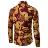 New Shirts Dragon Pattern Shirt Casual Fashion Long Sleeve Men Designer Shirts Camisa Masculina