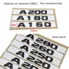 1set Asian black A220 A280 A Trunk Rear Boot Emblem Logo Badge Number Letters For Mercedes A-Class A160 A180 A200 A250 A2603414514