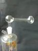 Bubbled direct-fired pot bongs oliebrander pijpen waterkleps glazen buis olievertels roken