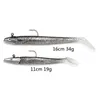 Ny anlänt 10cm 10g Glow Eel Soft Lure Wobbler Artificiellt bete Silikon Havsabborre gädda Rockfish Grouper Karpfiske Bly Jig Head Tackle