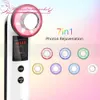 SN9 7 colori Photon Ultrasonic Facial Steamer Ultrasuoni Face Lifting Cura della pelle Cura del viso Apparecchiatura di bellezza Uso domestico