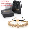 Mcllroy Charm Bracelet/women/men/gold/silver/bracelet Men Stainless Steel Beads Bracelets Crown Cubic Zirconia Bracelets Jewelry J190722