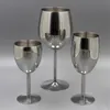 2st klassiska vinglas i rostfritt stål 18/8 bar vinglas champagne cocktail dricka kopp charms party leveranser preferens