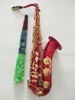 Marke Japan Echtes Musikinstrument Suzuki Bb Tenor Hochwertiges Saxophon Messingkörper Golden Rot Gold Schlüssel Sax Mit Mundstück4908901