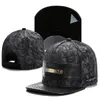 Leer camo metal logo honkbal petten hiphop hoed buiten gorras hiphop heren man bot verstelbare snapback hats95657748530685