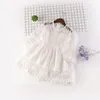 Mädchen-Sommerkleid, Kindermode, Geburtstagsparty, Spitzenkleider für Babys, lange Ärmel, Prinzessinnenkleid für Mädchen, Taufkleid, Mädchenkleidung