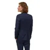 Smoking dello sposo alla moda Groomsmen Abiti slim neri con spacco Fit Best Man Suit Matrimonio / Abiti da uomo Sposo (giacca + pantaloni)