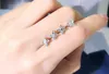 2020 New Arrival Stunning Luxury Jewelry 925 Sterling Silver Round Cut White Topaz CZ Diamond Gemstones Star Party Women Stud Earring Gift