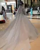Arabische lange mouwen kant trouwjurken mousserende baljurken pure juweel hals applique pailletten kralen bruiloft bruidsjurken BC0895