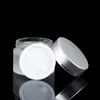 Pot en verre de crème givrée 10g/20g/30g, récipient vide pour échantillon cosmétique, Pot rond en verre, bouchon à vis, petite bouteille LX9168