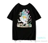 Mode-2020 Zomer Nieuwe Europese Amerikaanse Trendy Luxe Designer T-shirts Casual Picknick Kat Printing T-shirt Hoge Kwaliteit Katoenen T-shirt