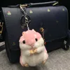 Sevimli Kız Kabarık Mini Hamster Anahtarlık Kadınlar Faux Kürk Pompoma Anahtarlık Biblolar Çanta Araba Anahtarlık Tutucu Takı Parti Gift1