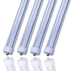 T8 8ft LED Light Tube, FA8 Single Pin Base, 8ft 6000K White,45W,Dual Ended Power,50-Pack AC100-305V US Stock