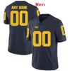 Benutzerdefinierte Michigan Wolverines 2019 Fußball-Jersey mit beliebigem Namen und Nummer, Weiß, Marineblau, Gelb, Winovich Brady Patterson Collins Hudson NCAA 150