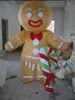 Professional custom gingerbread man Mascot Costume Cartoon Character gingerbread boy Mascot Clothes Christmas Halloween Party Fancy Dress