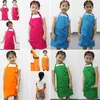 Nya barn förkläde barnmålning matlagning baby pinafore fast färg kök småbarn rena förkläden195z