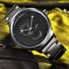 Orologio da uomo con personalità punk 3D cranio moda retrò impermeabile 30 m orologio al quarzo in acciaio inossidabile PAGANI DESIGN Relogio Masculi272m