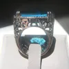 All'ingrosso-Nuovo gioielli in argento placcato per anelli di pietre preziose blu luce da parti europee e americane