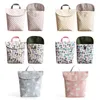 Bolsas de pañales para bebés Bolsa de maternidad Impermeable Bolsos de pañales de tela húmeda Cubierta de pañales reutilizable Bolsa húmeda seca para mamá Bolsas de almacenamiento de pañales M1282