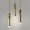 Ledd g10 5w hängande lampa guld svart långt rörljus nordiskt modernt hängande lampor kök matsal bar räknare dekoration hem belysning