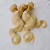Elibess Hair Virgin Blonde Hair Bundles 3pcs 100Grams/PCS Body Wave 613 Kolor ludzkie splaty włosów