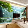 2019 nouveau papier peint 3d grande cascade paysage vue chambre chambre fond décoration murale murale papier peint