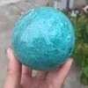 7cm à grande taille Natural Amazonite Ball Quartz Crystal Gemstone Power Sphere Orb Amazon Stone Reiki Healing for Home Decoration9299899