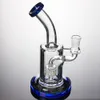 Glas vattenrör Bong DAB righokahs 14mm kvinnliga ledvattenrör 8,5 "Tall Rigs Small Bubbler 956