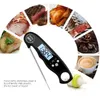 防水LCDデジタル即刻の瞬間読み取り肉温度計キッチン食品調理温度計バックライト電気肉温度計プローブBBQグリル