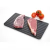 Rápido Descongelar Bandeja Food Meat Fruit rápido Descongelar Placa Ferramentas Board rapidamente Thaw Frozen Food cozinha com pernas de silicone Bordas pad