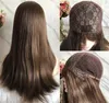 Best Sheitels 4x4 Silk Top Jewish Wigs Light Brown Hair Color #6 Finest European Virgin Human Hair Kosher Wigs Capless Wigs Free Shipping