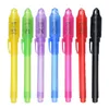 الإبداع السحر الإبداعي UV Light Invisible Pen Pen Funny Marker Pen for Kids طلاب هدية الجدة قرطاسية الإمداد LX9157