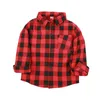 Baby Boys Girls Classic Plaids Shirt children lattice Long Sleeve Tops Blouse Casual Outwear cotton Coat Kids Clothing 9 colors C5781
