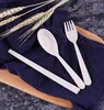 Dinnerware Sets Wheat Straw Cutlery Set Fork Spoon Chopsticks 3PCS Travel Tableware Kids Christmas Gifts 8 Colors Free Shipping DHW1721