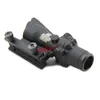 ACOG 4x32 Optical Scope with Red Fiber Crosshair reflective coating Weaver Rifle Scopes Combat Gunsight For Hunting