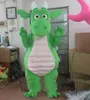 2019 venda Fábrica Dinossauro verde quente Trajes da mascote carnaval Vestido Costume Party fantasia de Halloween Tamanho Adulto