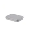 200 pcs Atacado 88 * 60 * 18mm silver color Rectangulo caixa de estanho, plain metal candy gift box sem impressão LX1474