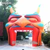 Customized Inflatable Tauren Head Tunnel 10m Large Blow Up Mascot Minotaur Monster Archway Devil Skull Arched Door For Outdoor Entrance And Halloween Decoration