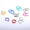 Gefälschte Nasenringe, Körperpiercing-Schmuck, Edelstahl, U-förmige Nase, offener Hoop-Ring, Ohrstecker, Nasenpiercing-Ringe, Partygeschenke, Schmuck 5424875