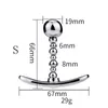 Plug anale in metallo Dilatatore anale Massaggio Butt Plug Giocattoli del sesso per uomini Masturbatore femminile Giocattolo J0040