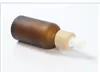 15ml 30ml 50ml Frosted Amber clare milk White Glass Dropper Bottle with plastic Cap 1oz Glass Bamboo Essential Oil Bottle