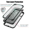 Macio TPU Dual Layer Robusta caixa protetora para o iPhone 11 Pro Max XS XR Limpar Front volta caso Anti-zero Anti-queda tampa do telefone izeso